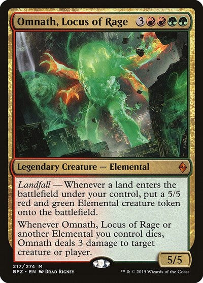 Omnath, Locus of Rage, Battle for Zendikar