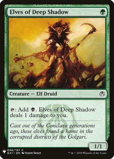 Elves of Deep Shadow, The List Reprints