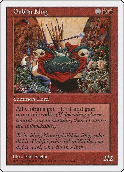 Goblin King, Fifth Edition