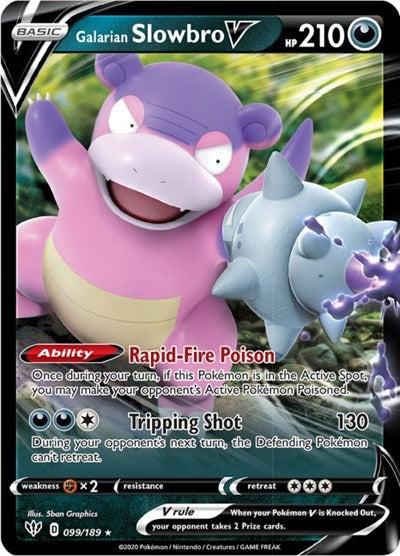 Galarian Slowbro V, SWSH03: Darkness Ablaze