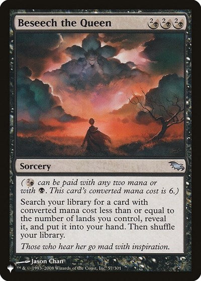Beseech the Queen, The List Reprints