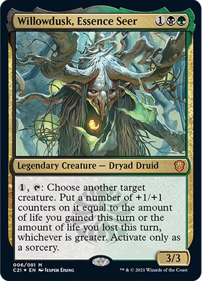Willowdusk, Essence Seer, Commander 2021