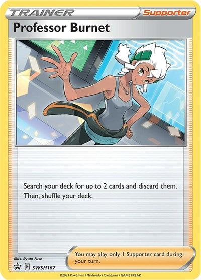 Professor Burnet - SWSH167, SWSH: Sword & Shield Promo Cards