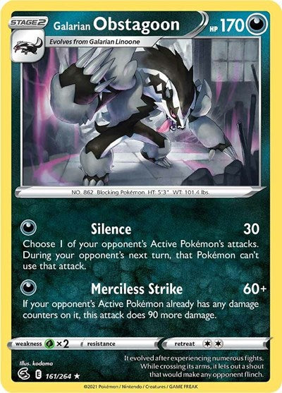 Galarian Obstagoon, SWSH08: Fusion Strike