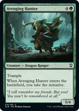 Avenging Hunter, Commander Legends: Battle for Baldur's Gate