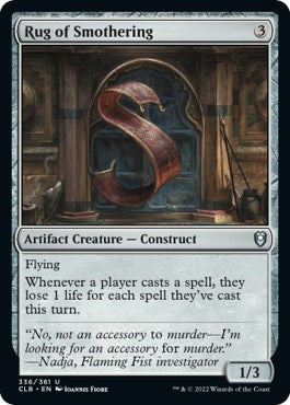 Rug of Smothering, Commander Legends: Battle for Baldur's Gate
