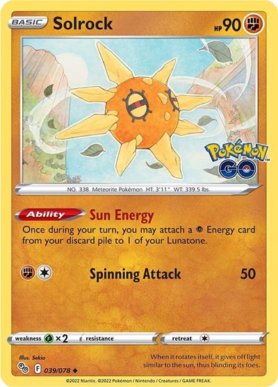 Solrock, Pokemon GO