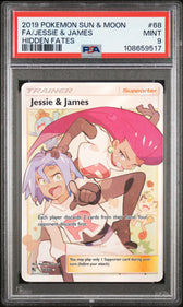 Jessie & James (Full Art) - PSA 9, front of slab, cert 108659517