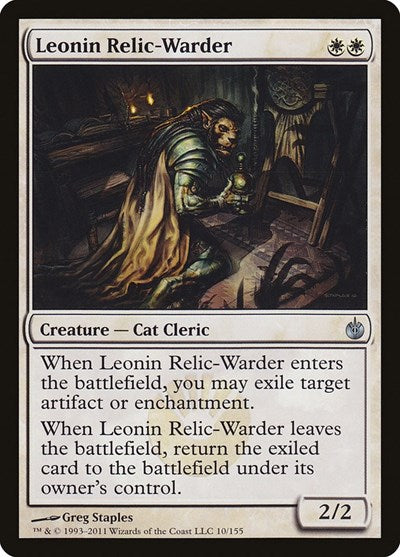 Leonin Relic-Warder, Mirrodin Besieged