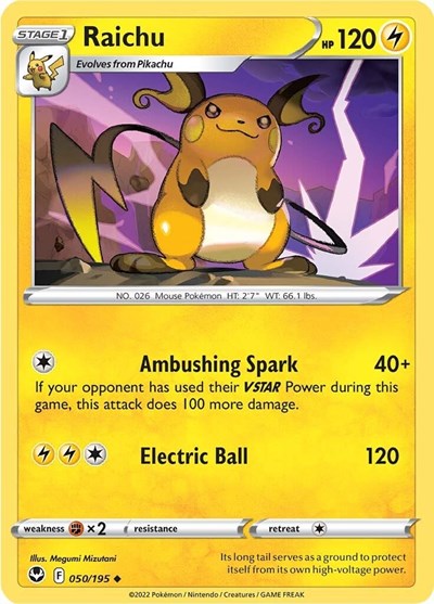 Raichu, SWSH12: Silver Tempest