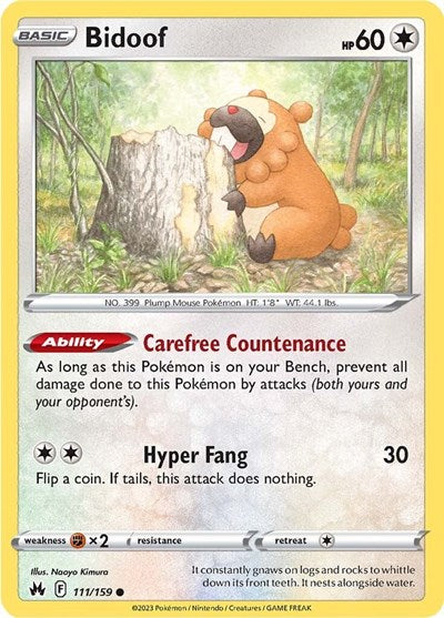 Bidoof, SWSH: Crown Zenith