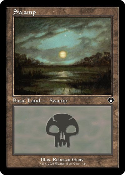 Swamp (444) (Retro Frame), Commander Masters