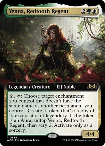 Yenna, Redtooth Regent (Extended Art), Wilds of Eldraine