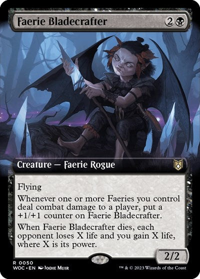 Faerie Bladecrafter (Extended Art), Commander: Wilds of Eldraine