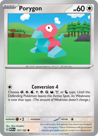 Porygon, SV: Scarlet & Violet 151