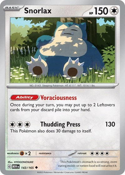 Snorlax, SV: Scarlet & Violet 151