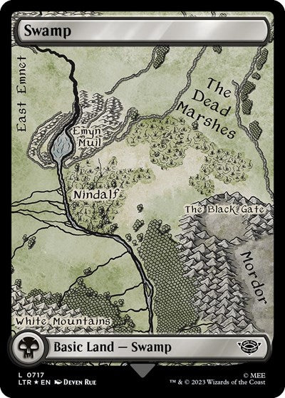 Swamp (0717) (Surge Foil), Universes Beyond: The Lord of the Rings: Tales of Middle-earth