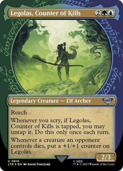 Legolas, Counter of Kills (Showcase) (Surge Foil), Universes Beyond: The Lord of the Rings: Tales of Middle-earth
