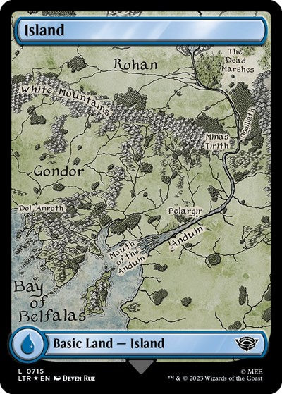 Island (0715) (Surge Foil), Universes Beyond: The Lord of the Rings: Tales of Middle-earth
