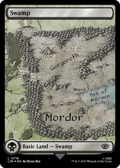 Swamp (0718) (Surge Foil), Universes Beyond: The Lord of the Rings: Tales of Middle-earth