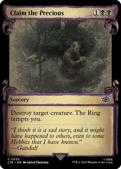 Claim the Precious (Showcase Scrolls), Universes Beyond: The Lord of the Rings: Tales of Middle-earth