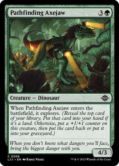 Pathfinding Axejaw, The Lost Caverns of Ixalan