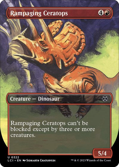 Rampaging Ceratops (Borderless), The Lost Caverns of Ixalan