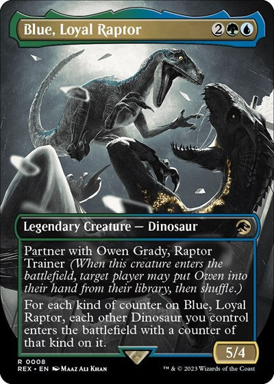 Blue, Loyal Raptor (Borderless), Universes Beyond: Jurassic World Collection
