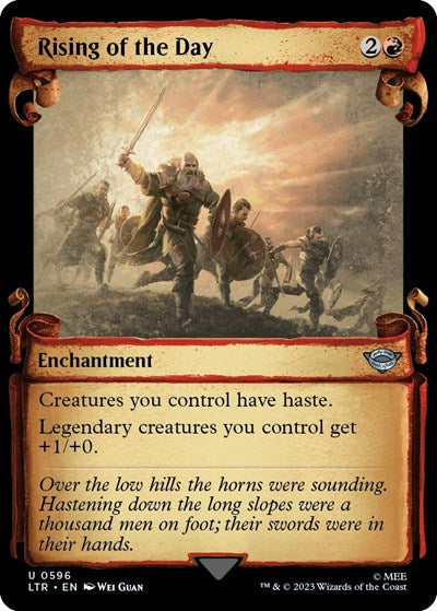 Rising of the Day (Showcase Scrolls), Universes Beyond: The Lord of the Rings: Tales of Middle-earth