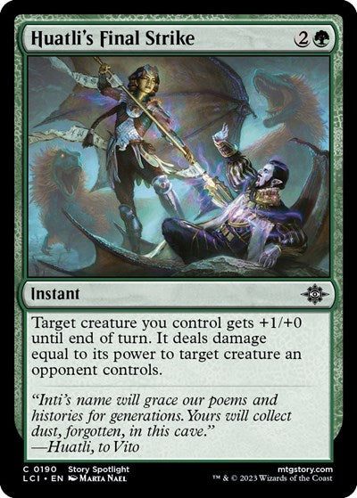 Huatli's Final Strike, The Lost Caverns of Ixalan