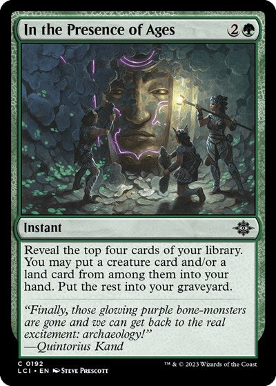 In the Presence of Ages, The Lost Caverns of Ixalan