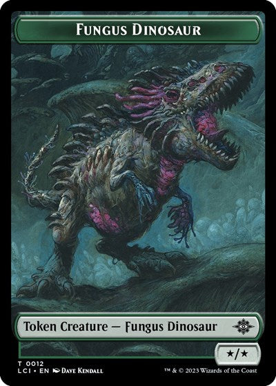 Fungus Dinosaur // Vampire Demon Double-Sided Token, The Lost Caverns of Ixalan