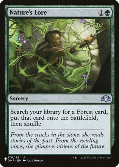 Nature's Lore (DMR), The List Reprints