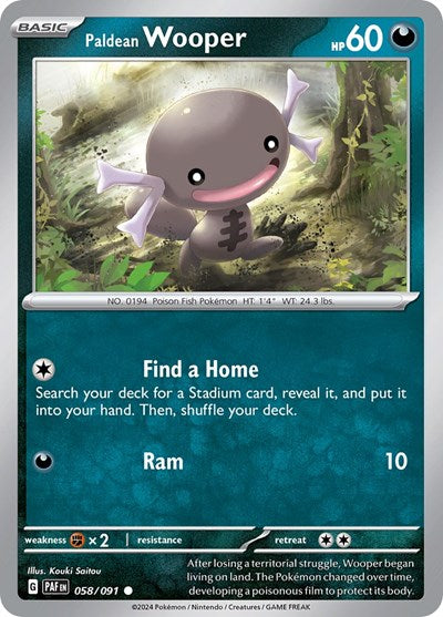 Paldean Wooper, SV: Paldean Fates