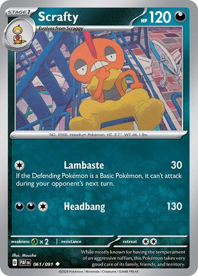 Scrafty, SV: Paldean Fates