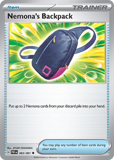 Nemona's Backpack, SV: Paldean Fates