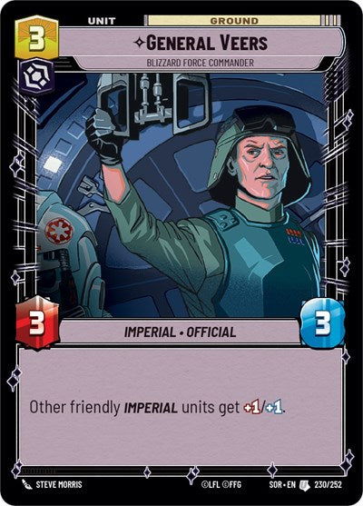 General Veers - Blizzard Force Commander, Spark of Rebellion