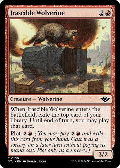 Irascible Wolverine, Outlaws of Thunder Junction
