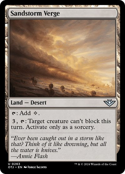 Sandstorm Verge, Outlaws of Thunder Junction