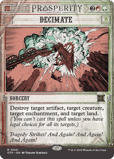 Decimate, Outlaws of Thunder Junction: Breaking News