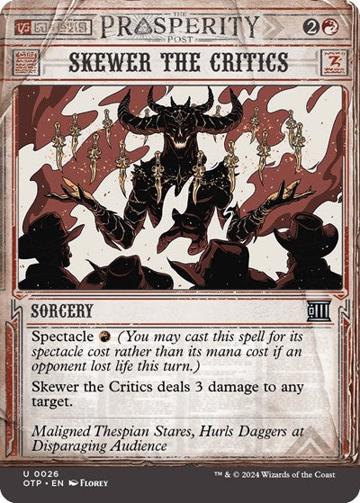 Skewer the Critics, Outlaws of Thunder Junction: Breaking News