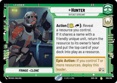 Hunter - Outcast Sergeant, Shadows of the Galaxy