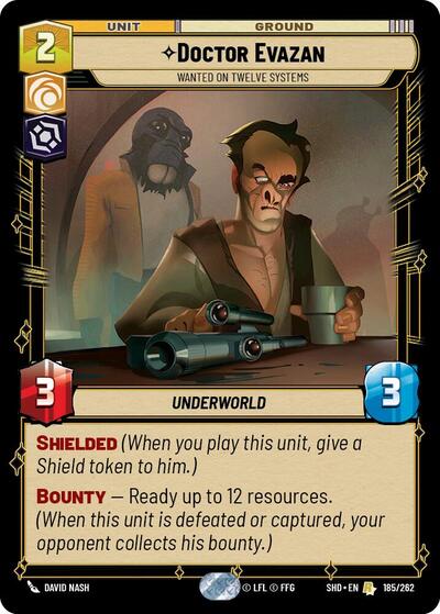 Doctor Evazan - Wanted on Twelve Systems, Shadows of the Galaxy