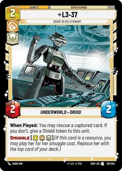 L3-37 - Droid Revolutionary, Shadows of the Galaxy