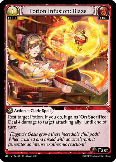Potion Infusion: Blaze, Mercurial Heart