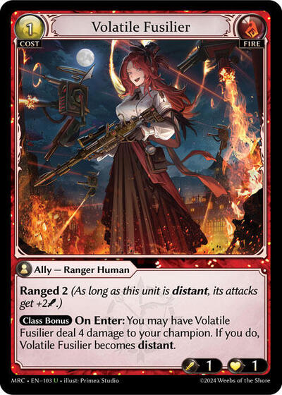 Volatile Fusilier, Mercurial Heart