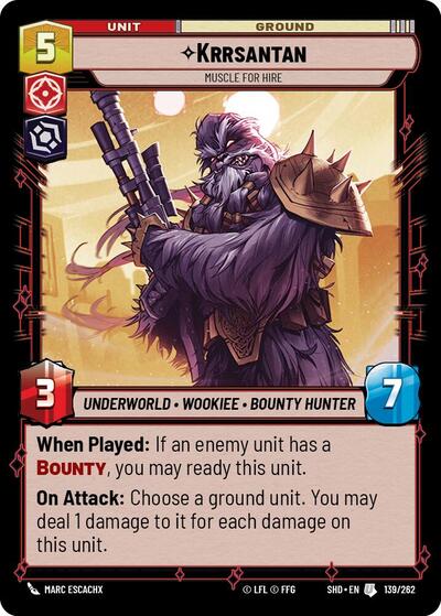Krrsantan - Muscle for Hire, Shadows of the Galaxy