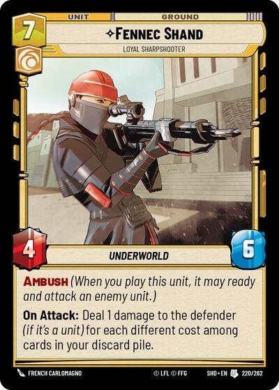 Fennec Shand - Loyal Sharpshooter, Shadows of the Galaxy