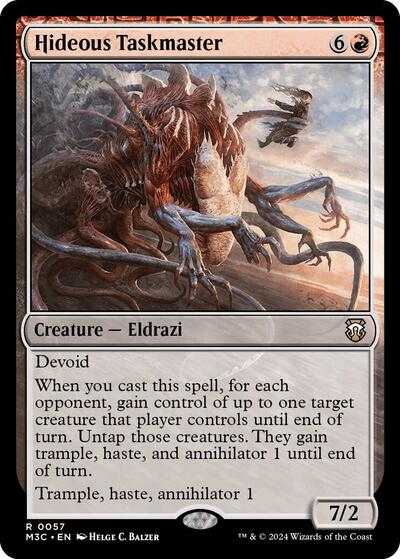 Hideous Taskmaster (Ripple Foil), Commander: Modern Horizons 3