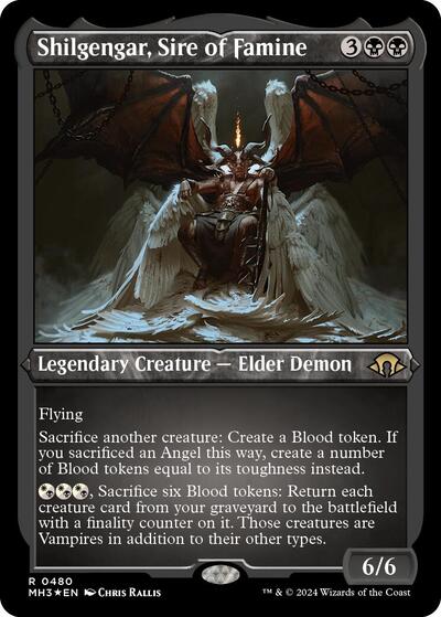 Shilgengar, Sire of Famine (Foil Etched), Modern Horizons 3